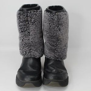 UGG Australia Marien Leather Sheepskin Boots sz 6